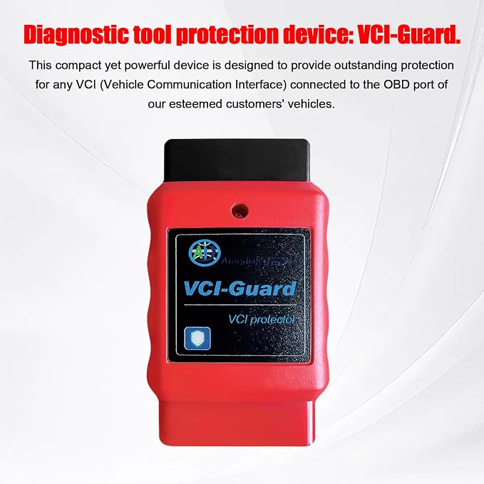 OBD Tool Protector,VCI-Guard OBD Pin/Port Protector for Physical and Electrically Protection,OBD2 16 Pin Male to Female Short-Circuit Protection Fits for OBD Diagnostic Scanner Tools/Code Reader