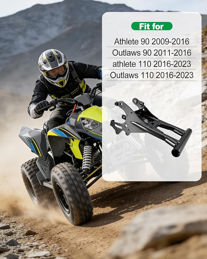 Swing Arm Compatible with Athlete 90 110 2009-2023 Outlaws 90 2011-2016 Outlaws 110 2016-2023, Terrain Vehicle Swing Arm Replace 0455012-067 0454210-067 0454797-067 Steel Black
