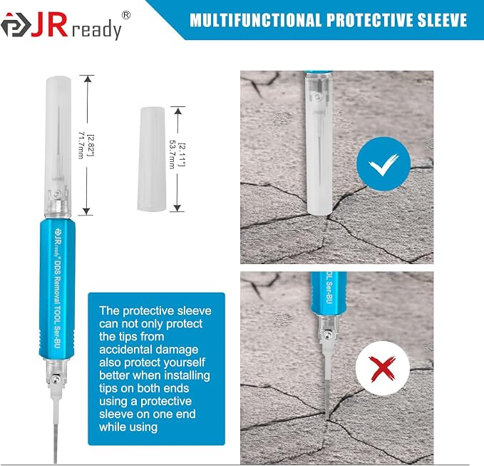 JRready ST5349 Pin Removal Tool Kit, 24PCS Replacement Pin Extractor Tools, Comprehensive Electrical Terminal Release Tool Set for Deutsch, AMP/TE, Molex, Delphi, JST, Harting Connectors