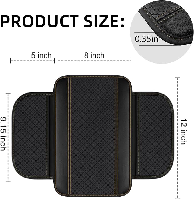 NBTEPEM 6 PCS Car Steering Wheel Cover Set, Microfiber Leather Steering Wheel Covers Universal 14.5-15 inch, Center Console Cover, Seat Belt Cushion, Cup Holder Coaster, Car Accessories Set Beige