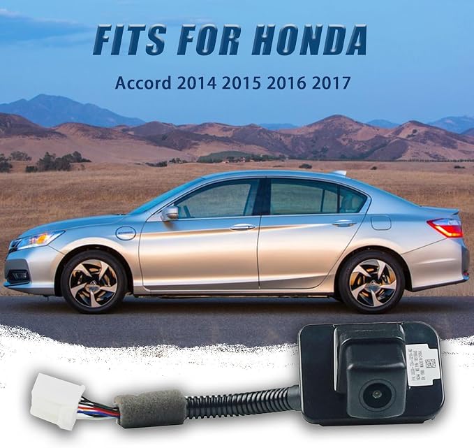 Backup Camera Rear View Camera Fits for Honda Accord 2014 2015 2016 2017 Reversing Parking Assist Camera Rear View Replaces # 39530-T2A-A21 39530-T2A-A31 39530-T2A-U110-M2