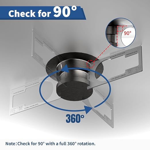King Pin Gauge Tool, Fifth Wheel King Pin Checker Complies with SAE J700 Standard for Wear, Height & Squareness Measurement, Prevent Trailer Accidents,Silver