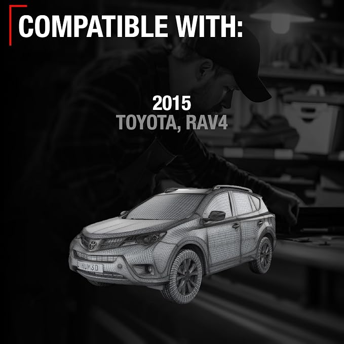 Rear View Backup Camera, Reverse Park Assist - Compatible with 2015 Toyota RAV4 - OEM 867900R022, TO1960148