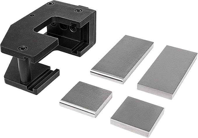 5 Pcs Blacksmith G2 Guillotine Tool, Blacksmith Slash Fullering Tool with Flat Dies for Round or Square Shoulders, Leaves, Cat Tails, Candle Cups etc, Black