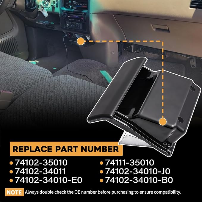 Dash Ashtray Insert Fit For Toyota 4Runner 1996-2002 Fit For Toyota T100 1993–1998 Dash Ash Tray Replaces 74102-35010 74111-35010 74102-34011 74102-34010-B0