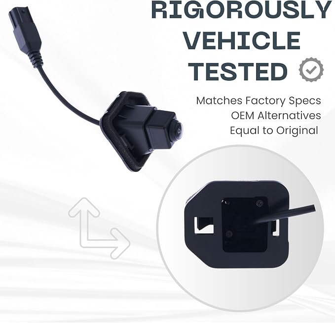 Backup Camera Replaces for 2017-2020 Nissan Rogue w/o AVM, 2017-2019 Rogue Hybrid w/o AVM, 2014-2016 Rogue SV OE Part # 28442-9TB0D, 28442-9TB0A, 28442-9TB0B, 28442-9TB0C, 28442-9TB1C