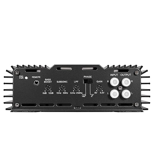 Audio Systems 1 Channel Car Amplifier - 600 Watts, Monoblock Class D Amp, 1-4 Ohm Stable, Mosfet Power Supply