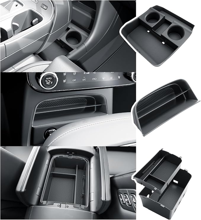 BIBIBO 4Packs for 2026 Hyundai Palisade Center Console Organizer 2026 Hyundai Palisade Calligraphy Console Tray 2026 Palisade Console Insert Tray 2026 Palisade (ONLY FIT Palisade Calligraphy)