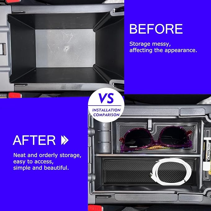 2024 2025 2026 Subaru Crosstrek Double Console Organizer & Fuse Box Coin Container Storage Tray& 11.6Inch Nav. Screen Protector