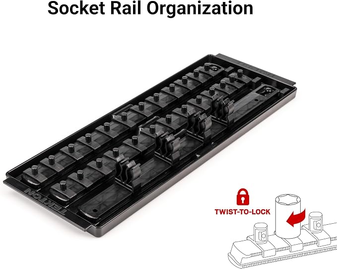 TEKTON 1/4 Inch Drive 12-Point Socket and Ratchet Set, 29-Piece | SKT03102