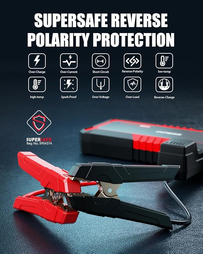GOOLOO Upgraded GP3000 Jump Starter 3000A Peak Car Starter & GOOLOO DEEPSCAN DS100 OBD2 Scanner Bluetooth