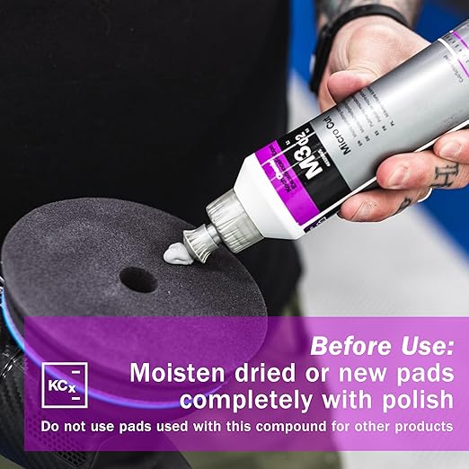 Koch-Chemie - Micro Cut Polishing Compound - Silicone Oil-Free; Permanent Removal of Holograms, Fine Scratches, and Sanding Marks to P3000 Grain Size; High Gloss Finish (1 Liter)