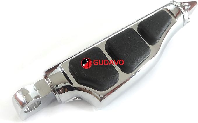 Motorcycle Aluminum Front Or Rear Foot Pegs Footboards Chrome Foot Pedal Footrests For Harley Davidson Street 750 XG750 Street 500 XG500 modele Touring 1988-2019 (Style: 14)