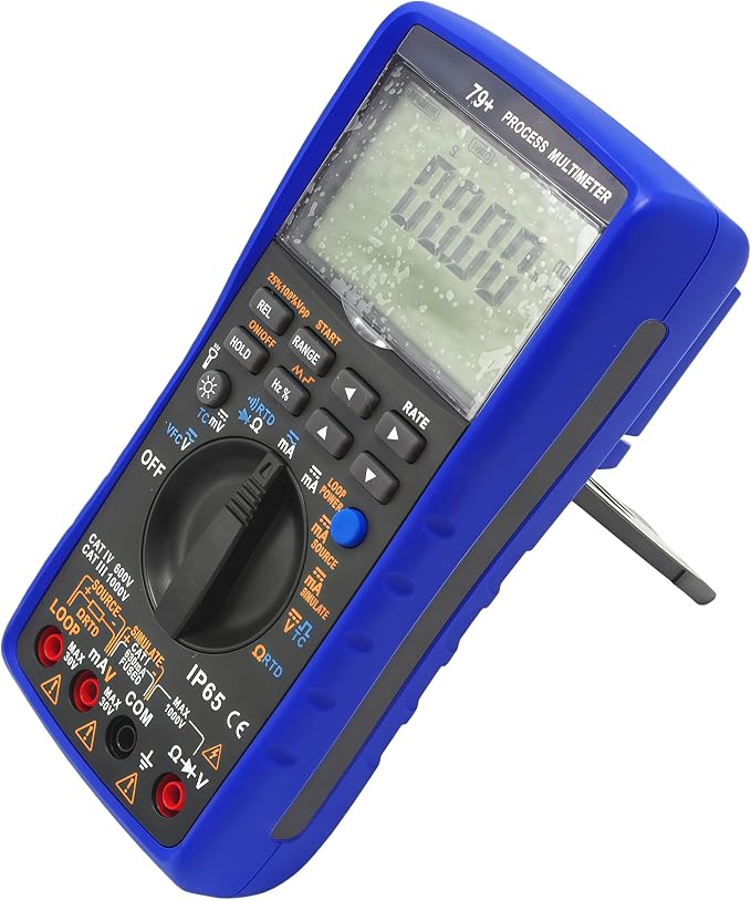 TH-79+ Digital Multimeter with Process Signal Source 2 in 1,Process multimeter Calibrator Meter Multifunctional Cu50 and Pt100,R S B E K J T N
