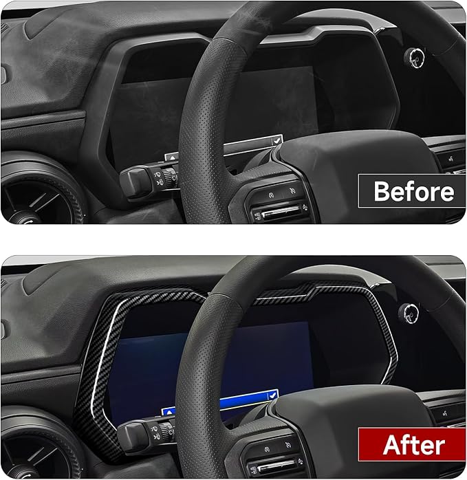Car ABS Center Console Dashboard Panel Trim Cover for 2023 2024 2025 2026 Chevy Colorado Carbon Fiber Interior Accessories