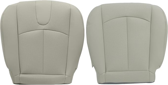 FZJDSD Wheat Tan Driver & Passenger Side Bottom Perforated Microfiber Leather Replacement Seat Covers Compatible with Infiniti G37 2008 2009 2010 2011 2012 2013