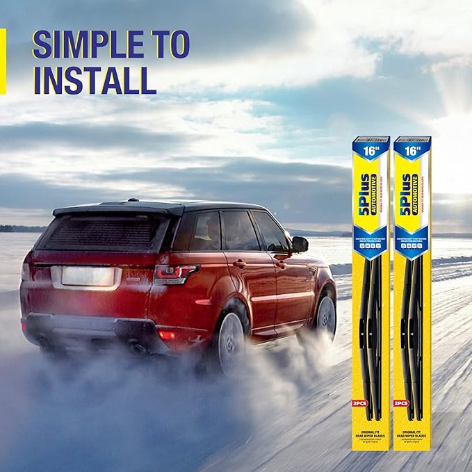 5 PLUS Rear Wiper Blade 16 inch(16-B Pack of 2), Replacement for Honda Odyssey 2022-2005 Passport 2021-2019 /Subaru Forester 2005-2004 Impreza 2011-2009 2004 Outback 22-20 Back Windshield +More