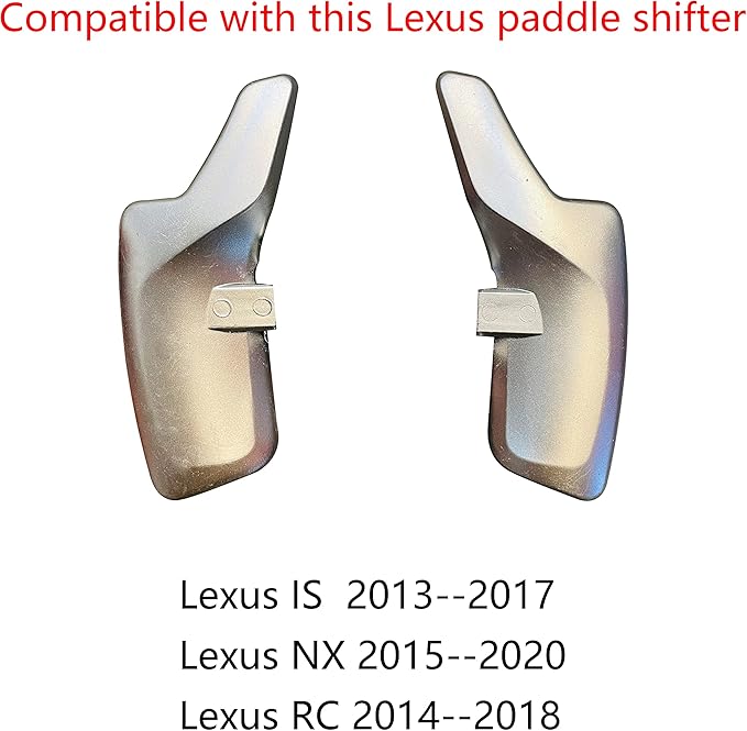Steering Wheel Accessories Shift Paddle Shifter Extension Carbon Fiber Trim Cover Compatible with Lexus is XE30 IS300h AVE30 NX 300h AZ10 NX RC 350 XC10 RC 300h F Sport