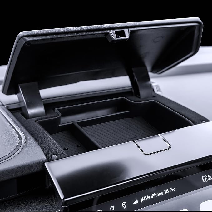 for Yukon Center Console Organizer 2025-2026 GMC Yukon (Elevation/AT4/Denali Ultimate/AT4 Ultimate/Denali) Accessories Armrest Tray Middle Storage Box Insert Container Durable ABS Plastic