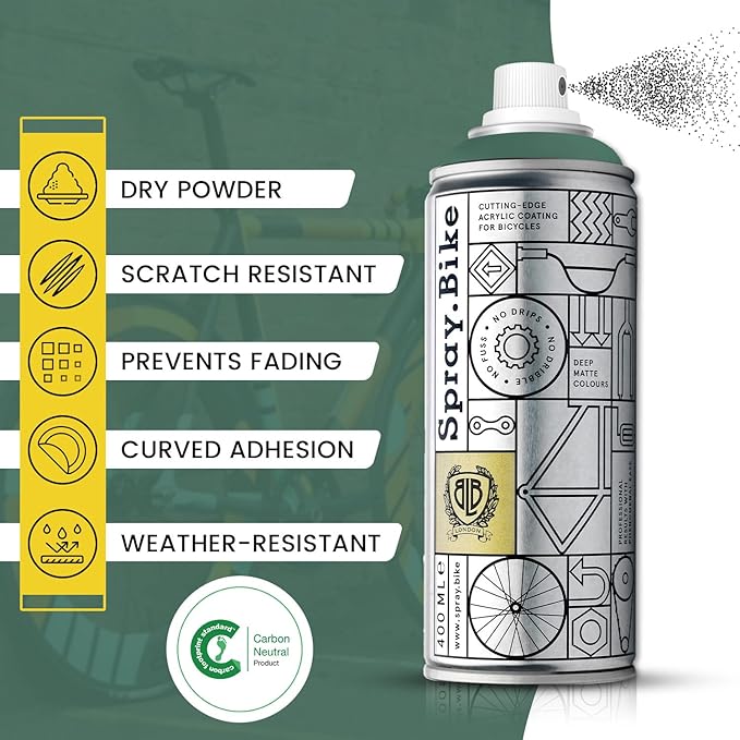 Spray.Bike Spray Paint | Designed Mainly for Bicycles | Multi-Use Acrylic Spray Paint for Metal, Plastic | High Coverage Bike Paint, 400ml, Elswick
