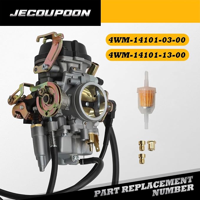 4WM-14101-03-00 Carburetor Compatible with Road Star XV1600 1999-2003 XV1700 2002-2014 4WM-14101-13-00 Carb with Filter