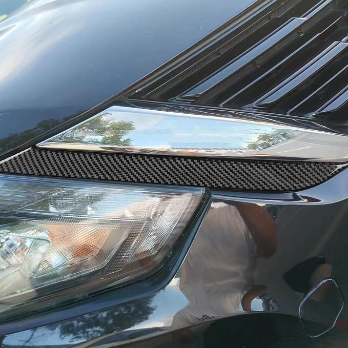 Soft Real Carbon Fiber Compatible with Nissan Altima 2013 2014 2015 2016 2017 2018 Interior Accessories Front Bumper Grille Cover Trim Accessories
