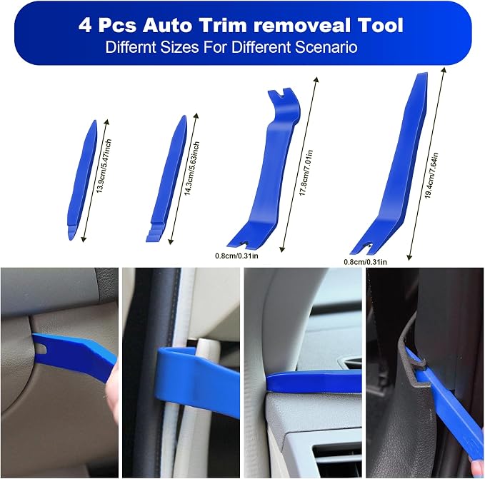 Keze 17 Pcs Hook and Pick Set Auto Trim Removal Tool Kit and 826 Pcs Universal SAE and Metric O-Rings Kit