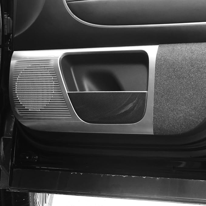 YOUTOOCAR Door Kick Panel Protector Covers Compatible with Hyundai IONIQ 9 Accessories (Carbon Fiber Pattern)