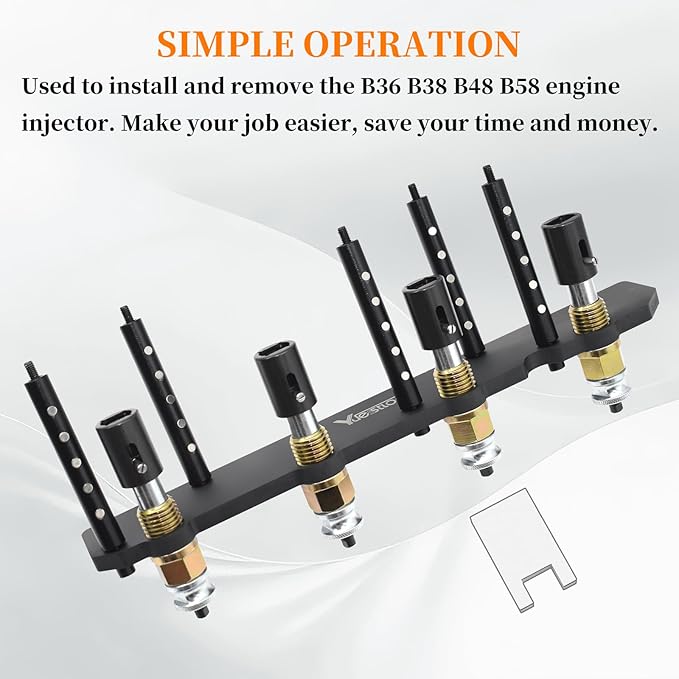 Fuel Injector Removal Install Tool Kit 2358417 2358022 Replacement, Compatible with BMW B36 B38 B48 B58 Engines, Injector Tool