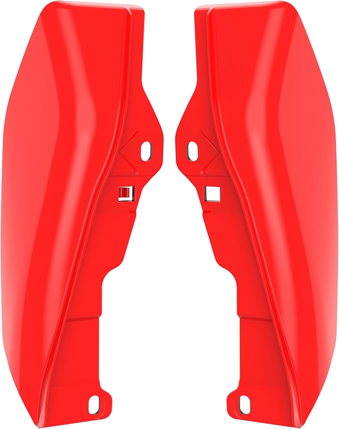 Color - Matched Mid Frame Air Deflectors Heat Shield, Perfectly Fit for Harley Touring Models 2009-2026 Scarlet Red