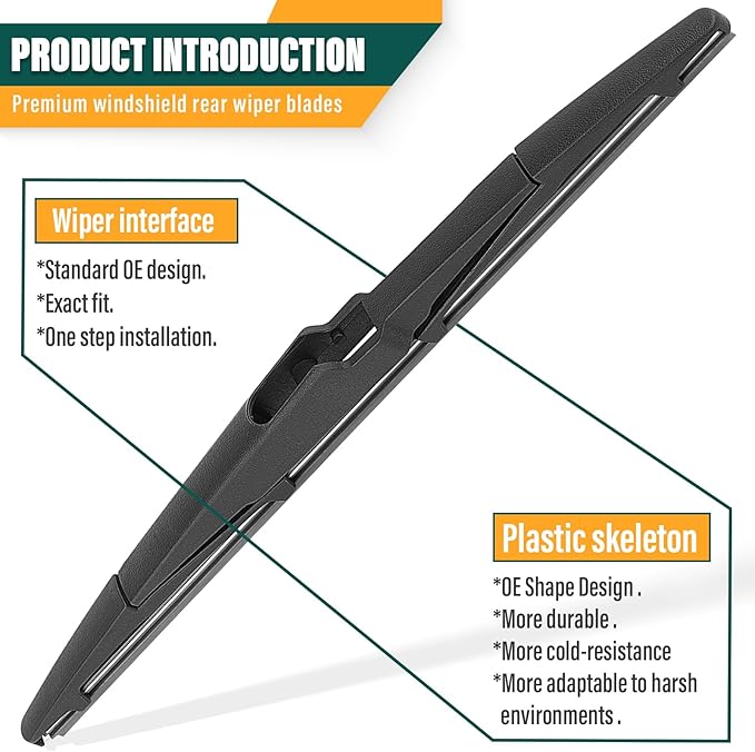 Windshield Wiper Blades Replacement for Kia Sedona 2015 2016 2017 2018 2019 2020 2021 Original Factory Quality Front Rear Wiper Blade Set - 26" 18" 13" (Set of 3)