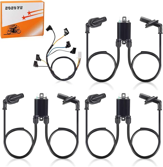 Ignition Coil + Cap + Sub-Wire for Honda Gl1500 Gold Wing 1500 Valkyrie 1500 1989-2000