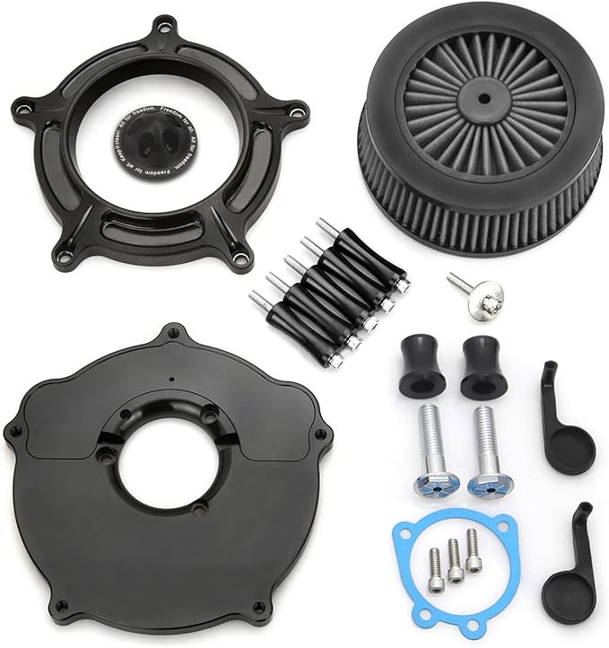 For harley air cleaner filter Sportster Softail Touring street road king glide Dyna for harley davidson air intake filters (OPS Black - Gray Filter, A-For Sportster XL models)