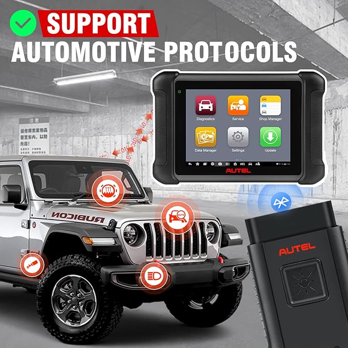 Autel MaxiSYS VCI100 Wireless Diagnostic Interface, 2026 MaxiVCI VCI V100 Car Communication Interface, OBD2 Connector Adapter Dongle, Compatible for Autel Scanner MS906BT MK906BT MS906TS