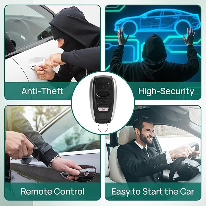 Key Fob Replacement Fits for Subaru Ascent Crosstrek Forester Impreza Legacy Outback WRX STI 2017-2024, Smart Proximity Keyless Entry Remote Control HYQ14AHK 88835-FL03A,88835-FL03B,88835-FL03C 433Mhz