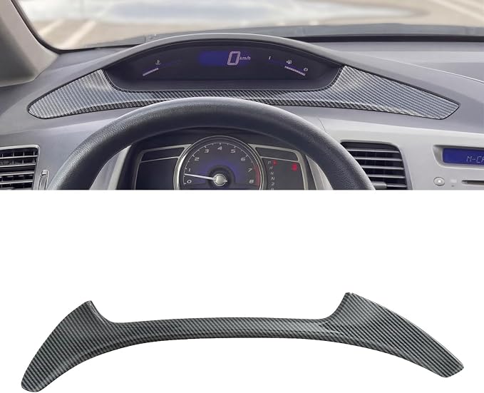 Carbon Fiber Dash Instrument Panel Cover for Honda Civic 8th Gen 2006 2007 2008 2009 2010 2011