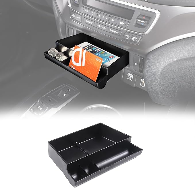 Center Console Organizer Tray for Honda Pilot 2016-2022/ Ridgeline 2020-2023/ Passport 2019-2023 Gear Shift Storage Box