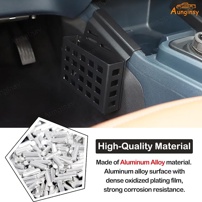 Aunginsy Center Console Left Side Gear Shift Storage Box Basket Compatible with Ford Maverick 2022-2025 Center Console Organizer Tray Side Gear Shift Armrest Storage Box Basket Interior Accessories