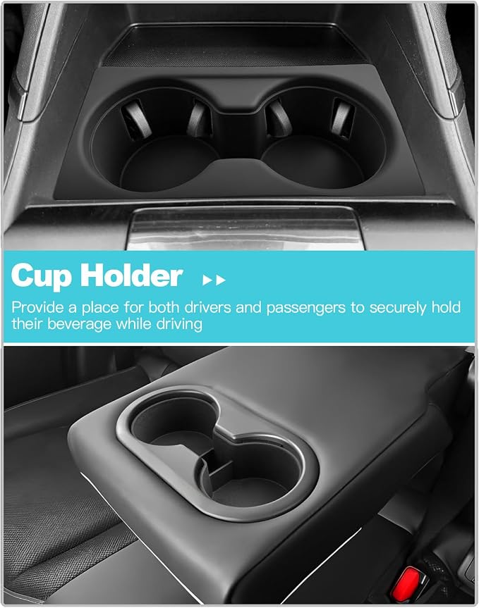 CDEFG for 2026 Mazda CX5 Center Console Organizer Front & Rear Cup Holder | 2026 Mazda CX-5 (S/Select/Preferred/Premium/Premium Plus) Accessories Silicone Cup Holder Covers Insert