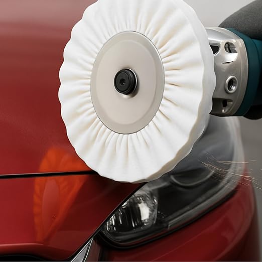 7PCS 8 Inch Aluminum Polishing Kit – Airway Buffing Wheels and Compounds Set for Metal Rim Shine Restoration Grinder Compatible Wheel Polisher for Chrome Finishing and Surface Refining