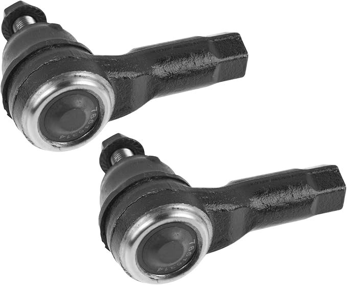 TRQ Outer Driver and Passenger Side Tie Rod Set 2 Piece Compatible with 2007-2019 Mitsubishi Outlander 2011-2019 Mitsubishi Outlander Sport 2019 PHEV