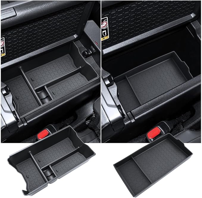 BIXUAN (2PCS 2026 RAV 4 Center Console Organizer for 2026 Toyota RAV 4 Armrest Box Insert& Armrest Bottom Mat Middle Console Storage Box 2026 RAV 4 Accessories