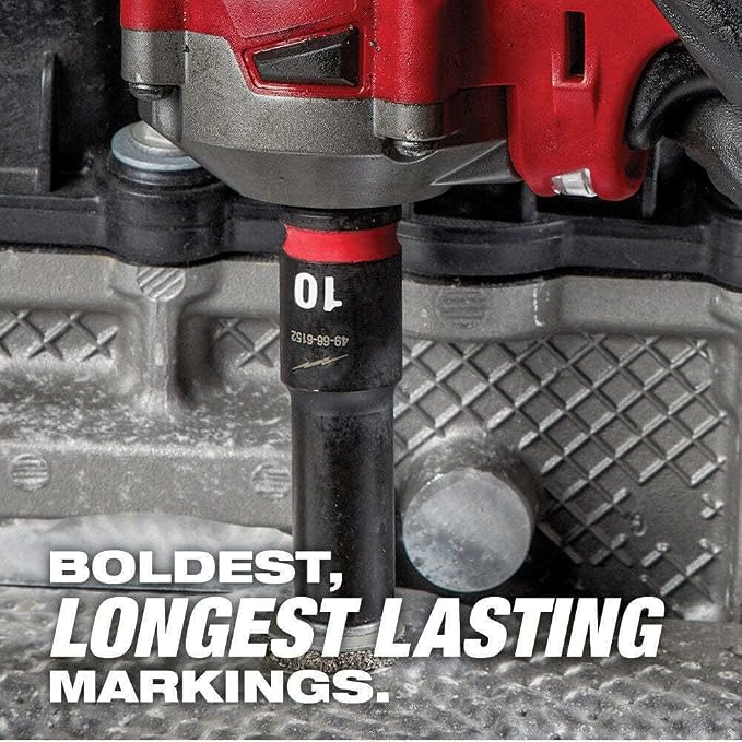 8 Pc. Shockwave Impact Duty For Milwaukee Tool 49-66-7024 3/8 In. Drive Sae Deep
