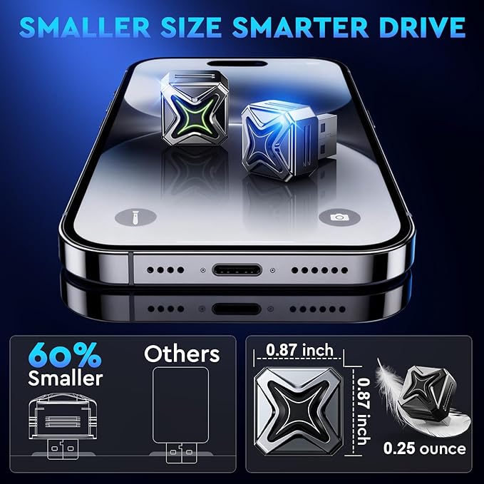 ELRINA 2026 New-Gen Wireless CarPlay Adapter with Button Control, 5s Fast Auto-Reconnect Ultra Mini Wired to Wireless Plug & Play Adapter for iPhone & Android Auto, Stable 5.8GHz WiFi, Bluetooth 5.4