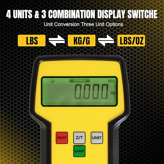 Refrigerant Scale 110 LBS HVAC Freon Scale High Precision Electronic Refrigerant Charging Weight Scale with Portable Case for Recovery Tanks