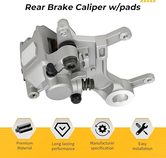 M MATI Rear Brake Caliper w/pads for Honda CR125R CR250R XR650R 1997-2007 43150-KZ3-B01