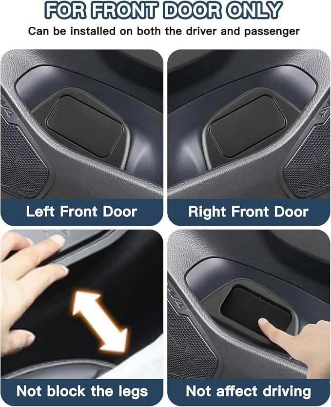 Ruiya 2025 RAV4 Trash Can for Toyota RAV4 Accessories,Portable Mini Car Trash Bin with Lid for Storage and Organizer Car Door Garbage Can Compatible with 2019~2025 Toyota RAV4