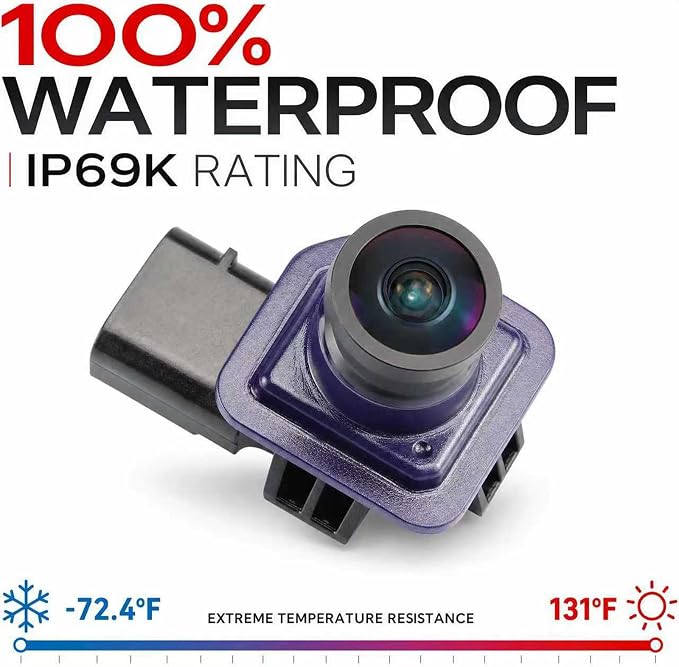 No. EJ5Z-19G490-A Rear View Backup Reverse Parking Camera/Rear View Camera | Compatible with Ford Escape 1.6L 2.0L 2.5L L4 2014 2015 2016 Parking Assist Reverse Camera Replace# GJ5T-19G490-AB 590-419