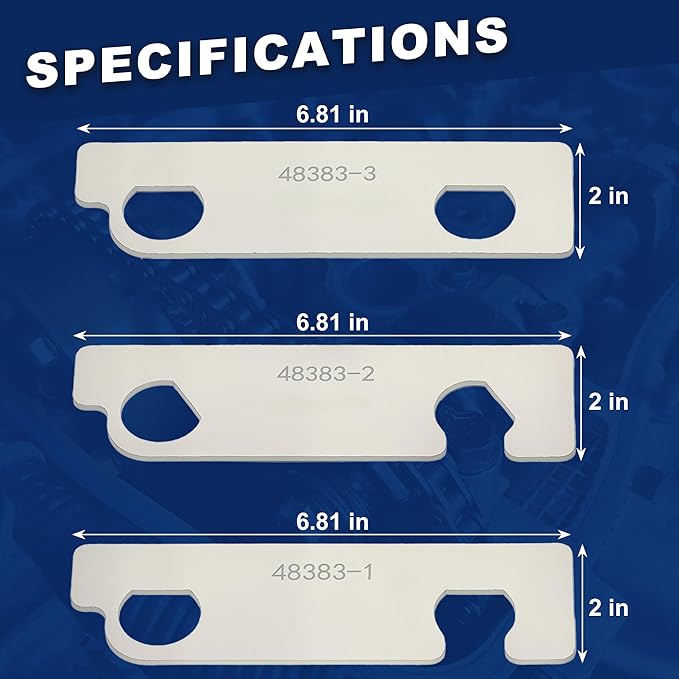 Camshaft Retaining Aligning Timing Kit Compatible with GMC Opel Saab Cadillac Buick Chevrolet 2.8 2.9 3.0 3.2 3.5 3.6 3.7 4.2 Engine EN-48383 EN-46105 EN-46106 EN-46111 J-44221