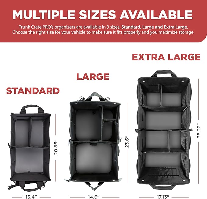 TRUNKCRATEPRO Teal Car Accessories Trunk Organizer Premium Multi Movable Compartments Collapsible car organizer, trunk organizer for Car, Suv, Automotive, gifts (Large Capacity)